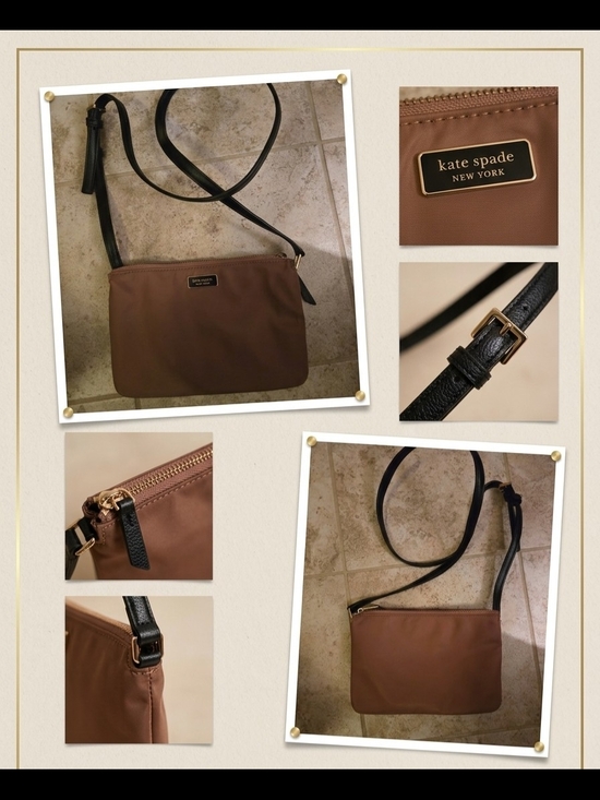 kate spade Handbags - kate spade New York Brown Crossbody Bag with Black Strap